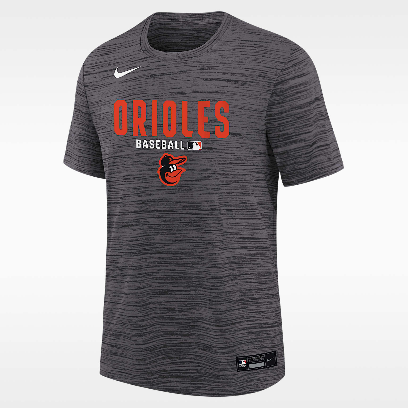 Baltimore Orioles Authentic Collection Velocity T-Shirt Big Kids